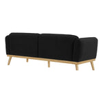 Nolita 82" Boucle Fabric Upholstered Sofa in Black