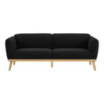 Nolita 82" Boucle Fabric Upholstered Sofa in Black