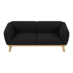 Nolita 82" Boucle Fabric Upholstered Sofa in Black