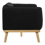 Nolita 82" Boucle Fabric Upholstered Sofa in Black