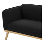 Nolita 82" Boucle Fabric Upholstered Sofa in Black