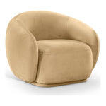 Emery Velvet Upholstered Chair in Camel