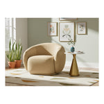 Emery Velvet Upholstered Chair in Camel