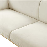 Nolita 82" Boucle Fabric Upholstered Sofa in Cream