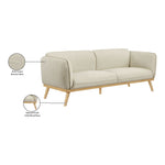 Nolita 82" Boucle Fabric Upholstered Sofa in Cream