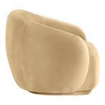 Emery Velvet Upholstered Chair in Camel