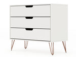 Rockefeller 35" Dresser (3-Drawer) in White