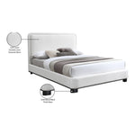 Nolita Linen Textured Fabric Upholstered Queen Bed in Cream