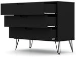 Rockefeller 35" Dresser (3-Drawer) in Black