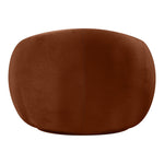 Emery Velvet Upholstered Chair in Cognac
