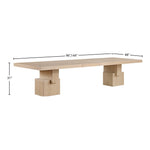Anzio 96 / 144" Veneer Dining Table (3 Boxes) in Oak