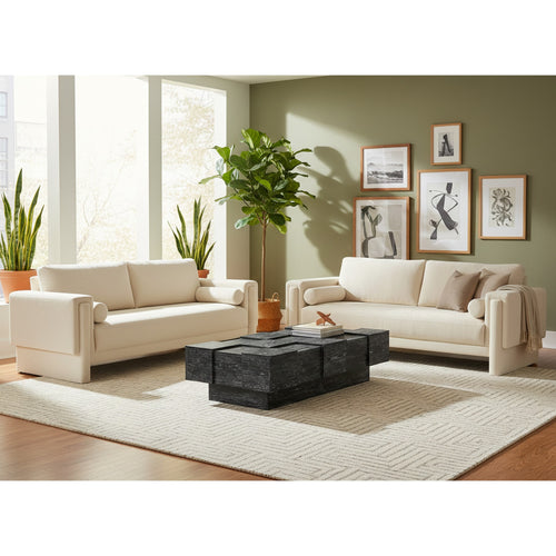 Anzio Oak Veneer Coffee Table in Black