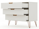 Rockefeller 35" Dresser (3-Drawer) in Off White