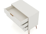 Rockefeller 35" Dresser (3-Drawer) in Off White