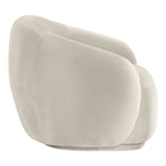 Emery Velvet Upholstered Chair in Cream