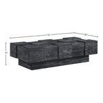 Anzio Oak Veneer Coffee Table in Black