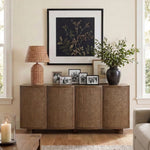 Norin Solid Wood And Oak Veneer Sideboard/Buffet in Brown