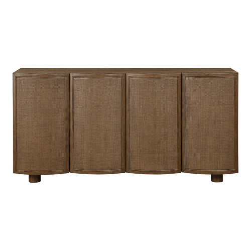 Norin Solid Wood And Oak Veneer Sideboard/Buffet in Brown