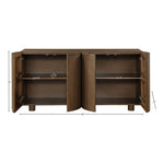 Norin Solid Wood And Oak Veneer Sideboard/Buffet in Brown