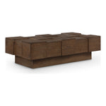 Anzio Oak Veneer Coffee Table in Brown
