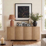 Norin Solid Wood And Oak Veneer Sideboard/Buffet in Natural