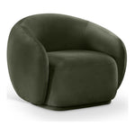Emery Velvet Upholstered Chair in Green