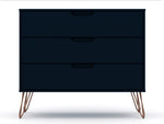 Rockefeller 35" Dresser (3-Drawer) in Midnight Blue