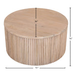 Oakhill Oak Wood Coffee Table in Natural