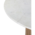 Oakhill 47" Marble Top And Mango Wood Base Dining Table in Natural