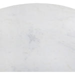 Oakhill 47" Marble Top And Mango Wood Base Dining Table in Natural