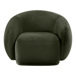 Emery Velvet Upholstered Chair in Green