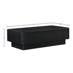 Oakmont Oak Veneer Coffee Table in Black