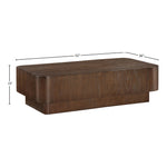 Oakmont Oak Veneer Coffee Table in Brown