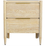 Oakwood Oak Wood Nightstand in White