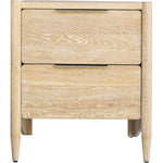 Oakwood Oak Wood Nightstand in White