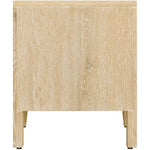 Oakwood Oak Wood Nightstand in White