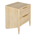 Oakwood Oak Wood Nightstand in White