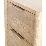 Oakwood Oak Wood Nightstand in White