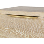Oakwood Oak Wood Nightstand in White