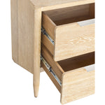 Oakwood Oak Wood Nightstand in White