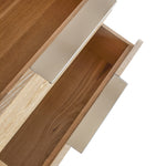 Oakwood Oak Wood Nightstand in White