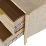 Oakwood Oak Wood Nightstand in White