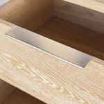 Oakwood Oak Wood Nightstand in White