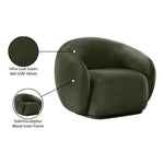 Emery Velvet Upholstered Chair in Green