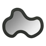 Oblique Acacia Wood Frame Mirror in Black