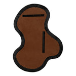 Oblique Acacia Wood Frame Mirror in Black