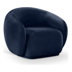 Emery Velvet Upholstered Chair in Navy