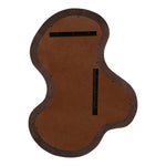 Oblique Acacia Wood Frame Mirror in Brown