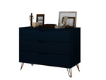 Rockefeller 35" Dresser (3-Drawer) in Midnight Blue