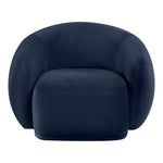 Emery Velvet Upholstered Chair in Navy
